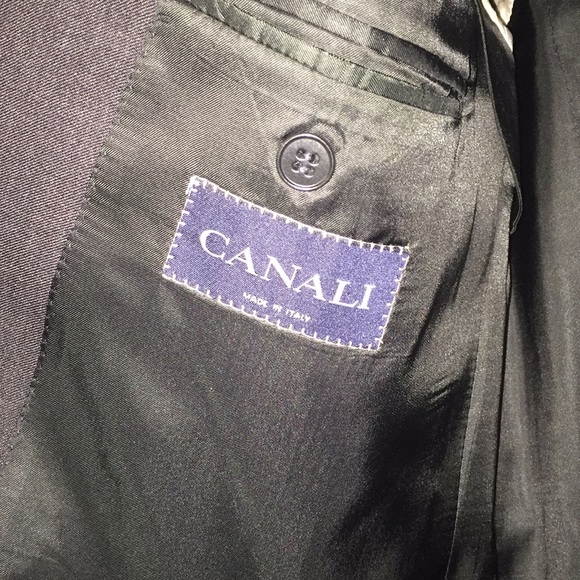 Canali Men’s Charcoal Sport Coat 42R - Picture 3 of 7